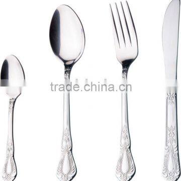 stainless steel dinnerware spoon and fork