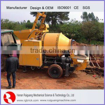 concrete mixer and concrete pump