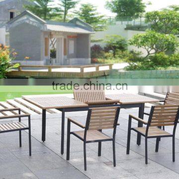 Aluminum frame WPC garden furniture factory direct set