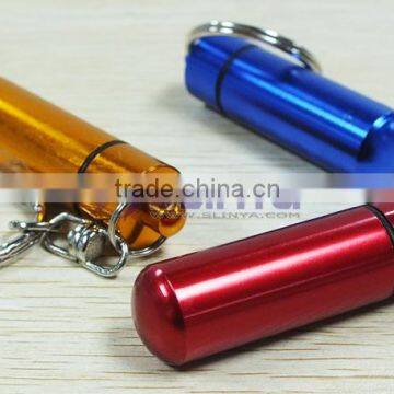 5ml to 20ml Clip Keychain Metal Box Mini Container Vacuum Pill Box Holder photo-2
