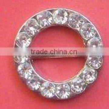 12mm strap round rhinestone buckle