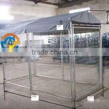 dog cage, double dog cage, expanded metal dog cage