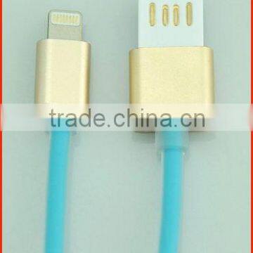 colorful transparent micro usb cable charger cable for Iphone/Ipad