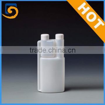 low price high quality twin neck measuring plastic dosing bottle 1000ml