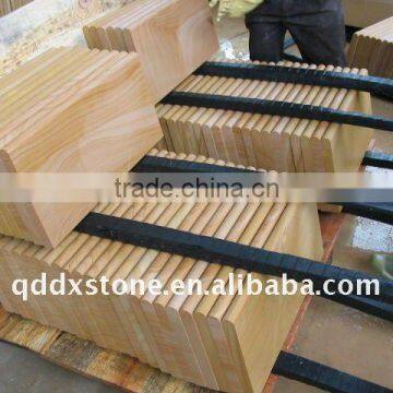 natural yellow wooden veins sandstone building material