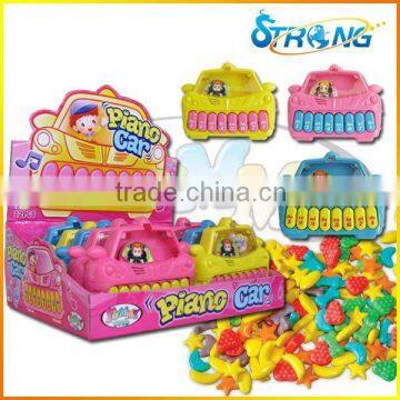 Piano Car Music Game Toy Candy