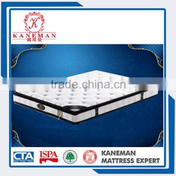 Pillow top bonnell coil inner-spring mattress for hostel