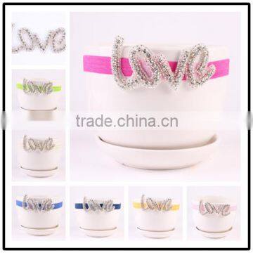 Newborn Baby Kids Pearl Diamond Headband Photo Props Crystal Hair Band Wh-1759 photo-2