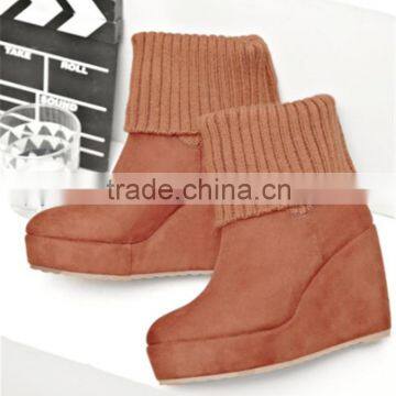 snow woman wedge hidden heel winter snow boots 12cm wedge heel shoes