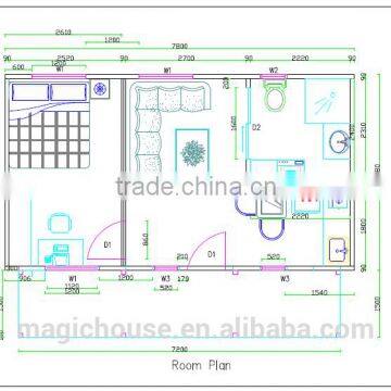 2016 Latest Modern Easy Assembly and Cheap Modular Homes/summer Hot Sale Light Steel Structure Prefab House/great Room Plan photo-4