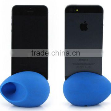 2015 fashion high quality newest egg shape silicone speaker