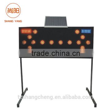 top sale solar powered led flashing traffic road arrow sign