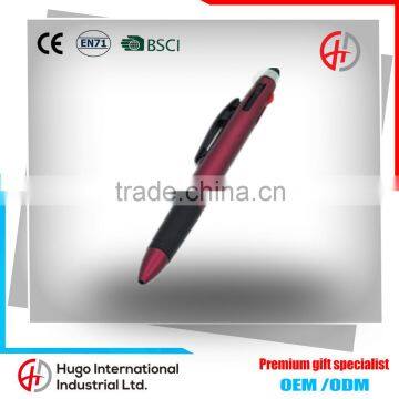 Wholesale Multi-color Promotional Push Stylus Plastic Ballpoint Pen