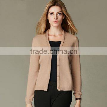 100% cashmere cardigan women sweater European fashion style very soft