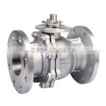 manual operation 2-pc stainless steel casting flanged ball valve (JIS)