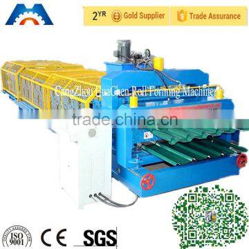 Metal roofing profile two deck roll forming machine