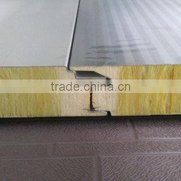 shipping container house material heat insulation rockwool sandwich panel for wall with good quality in china