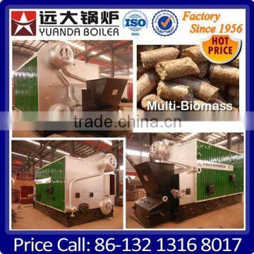 Full-automatic chain grate 2000 kg/hour 1.25Mpa biomass pellet boiler