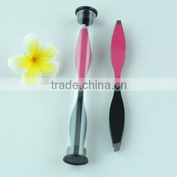 Fashion Design Wholesale Tweezer With Double-Side Square And Slant Tip