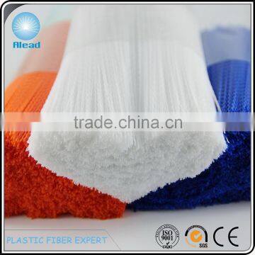 PP wave plastic filament curved fiber in different shiny colors for making cheaning brush