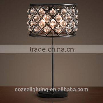 Modern Classic Crystal Glass Table Lamp Reading Light Desk Lighting for Home Decorating TL001