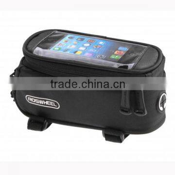 Mountain Road Bike Bicycle Smart Phone Frame Tube Pouch Bag Case Holder black