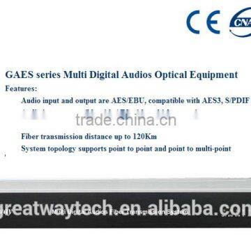 GAES Series Multi Digital Audios Optical Fiber Optic Transmission Equipment