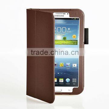 PU Leather Case For Samsung Tab 3, Brow Stand Case