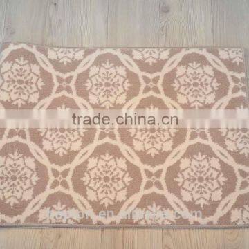 Microfibre Polyester 50*140cm With Latex Back Anti-slipping Wilton Jacquard Mat photo-2