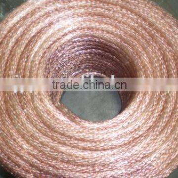 AWG flat copper braided wire