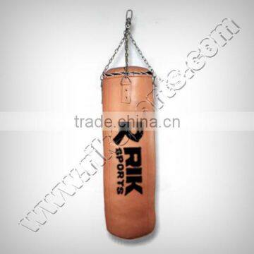 Punching bag Made of Split leather outer shell with heavy cotton lining