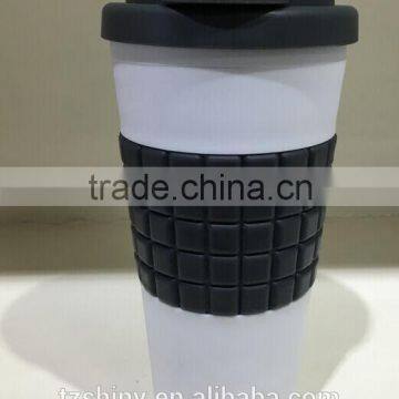 BPA Free Coffee Use Portable Bottle Plastic Double Wall Coffee Bottle With Locking Lid photo-2
