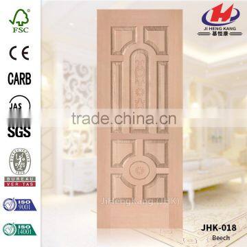 JHK-018 Unusual Algeria Design Project Accordion Using Molded Beech HDF Veneer Skin Rut Door Panel