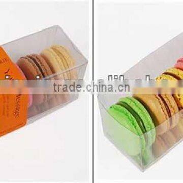 eco-friendly transparent macaron packaging boxes