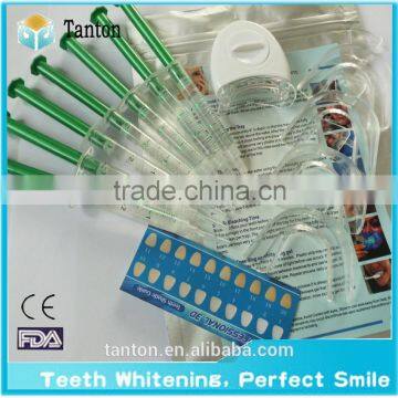 7pcs 3ml FDA approved non peroxide teeth whitening kit from tanton