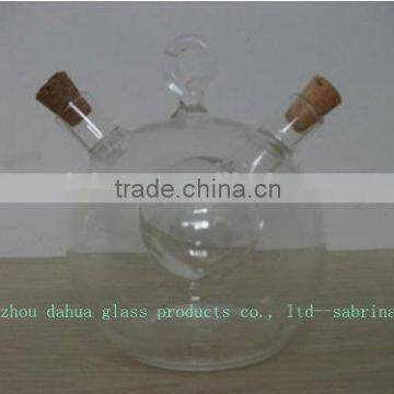 200ml Glass vinegar curet bottle with cork lid