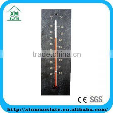 [factory direct] 18x6cm Cut Edge Laser Design Slate Thermometer Item WDJ-1806RG1AJ
