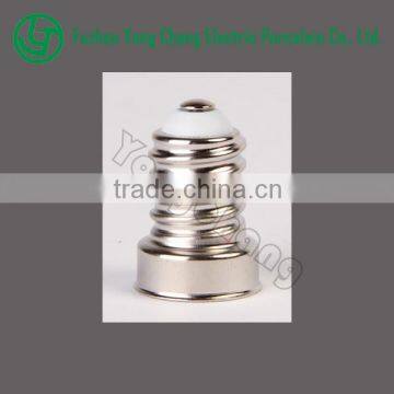 Metal no-welding type E14 lampholder base cap