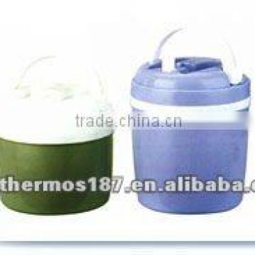 Plastic casing food jar with plastic liner for promotional market