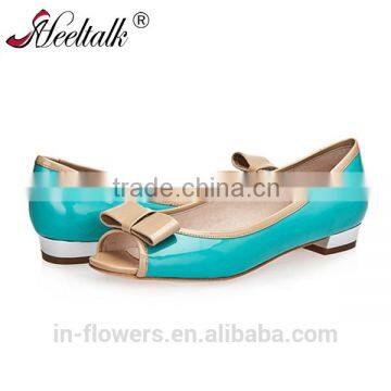 OEM ODM China quality genuine leather small quantity custom made flat shoe