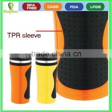 plastic mug with TPR Band