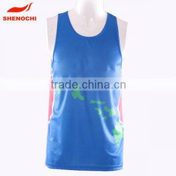 Wholesale Plain Mesh Dry Fit Mens Running Sports Singlets