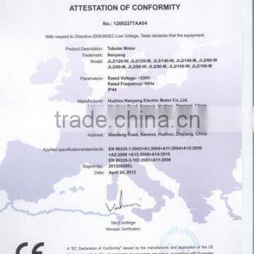 ATTESTATION OF CONFORMITY