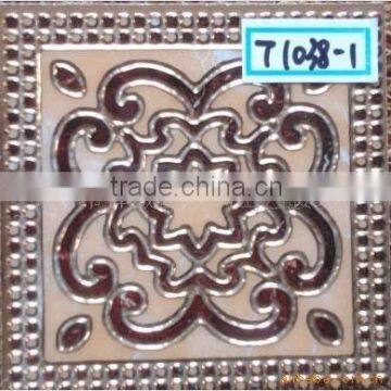 Hot sale golden interior wall tile indian handmade decorative tile