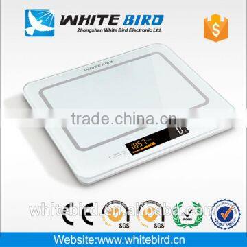 5kg/1g Electronic digital LCD touch sensor tempered glass kitchen scale