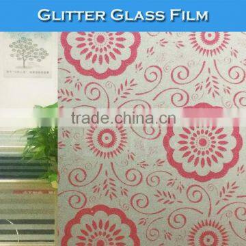 F012 Glitter Frost Window Decoration Stickers Car Glass Film