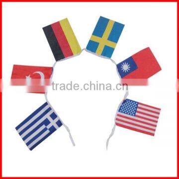 14*21cm various country durable string flag