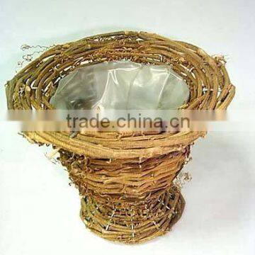 Wicker Planter Flower Cup