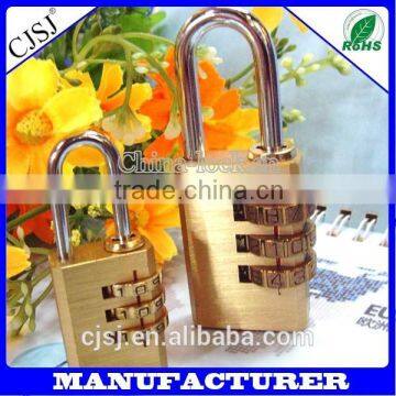 Good quality alibaba wholesale OEM 3 digtal combination changeable brass pad locks