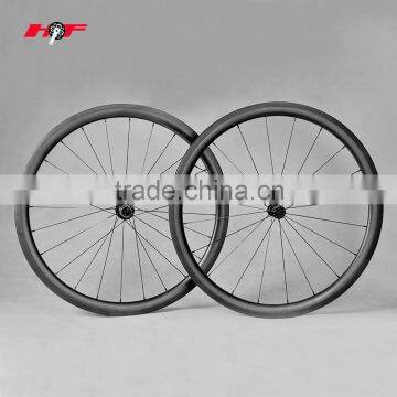 Cheapest 700c wheels carbon, full carbon fiber 40mm wheelsets for both tubular & clincher China